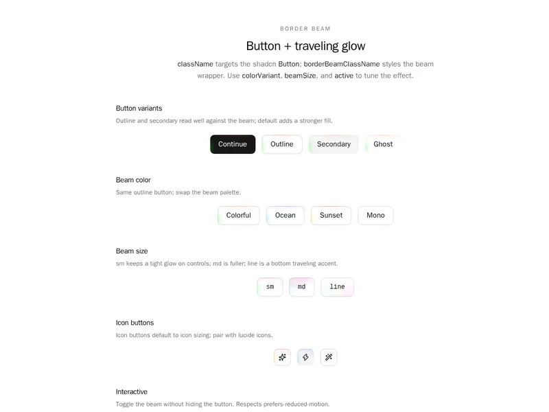 Border Beam Button