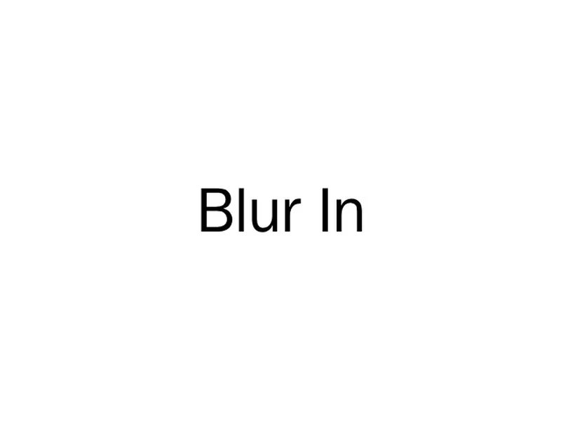 Blur In Text