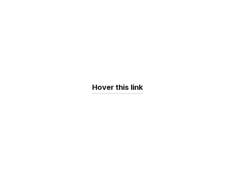 Underline Animation